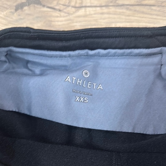 Athleta Women's Black and Gray Herringbone Skirted Leggings - Picture 7 of 16